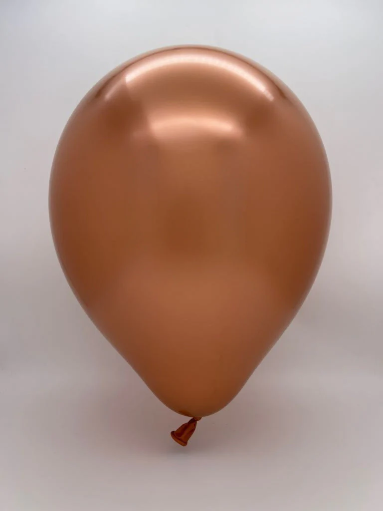 160K Nozzle Up Kalisan Twisting Latex Balloons Mirror Copper (50 Per Bag) - Image 2
