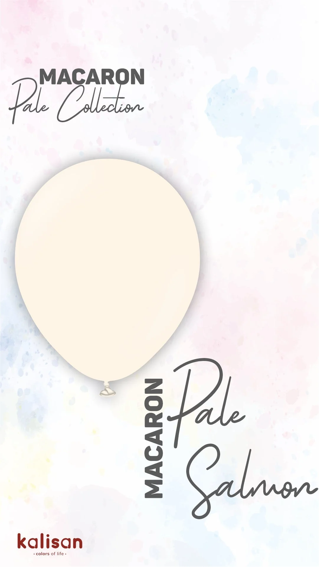 160K Nozzle Up Kalisan Twisting Latex Balloons Standard Macaron Pale Salmon (50 Per Bag) - Image 6