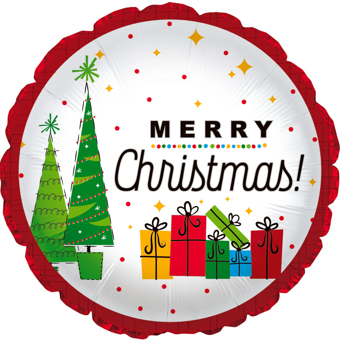 17" Christmas Presents Foil Balloon