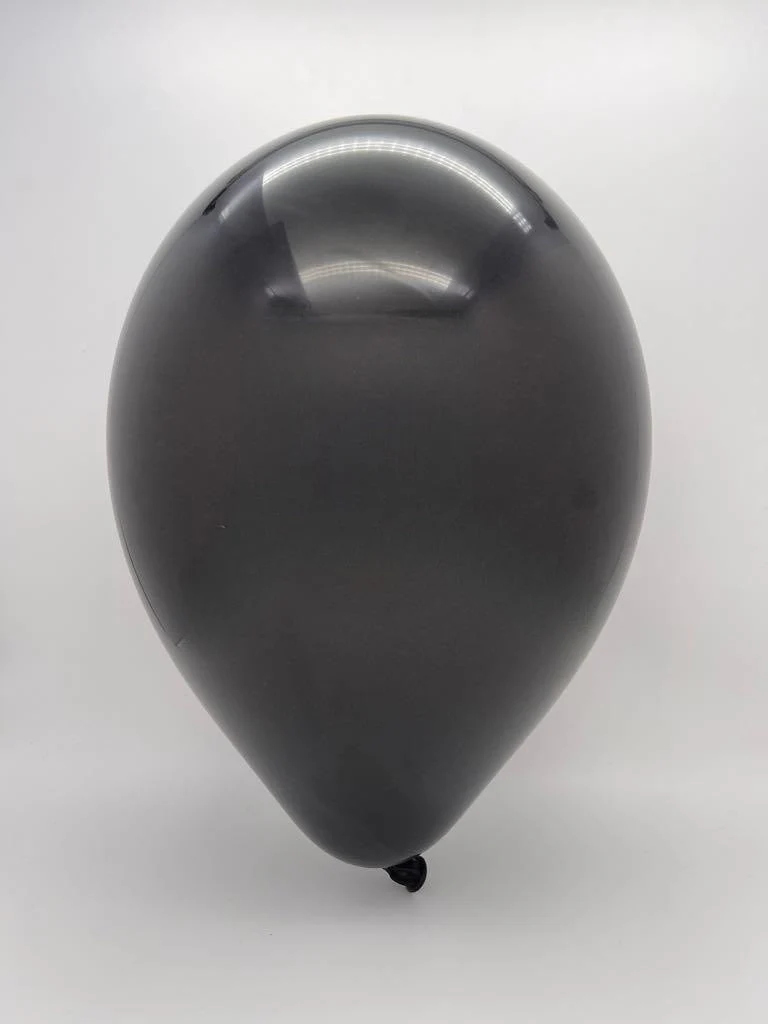 17" Black Tuftex Latex Balloons Designer Balloons (50 Per Bag) - Image 2