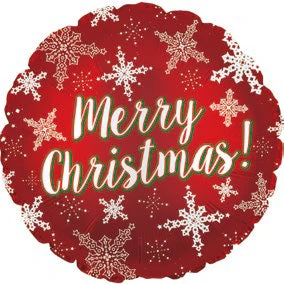 17" Christmas Snowflakes Balloon
