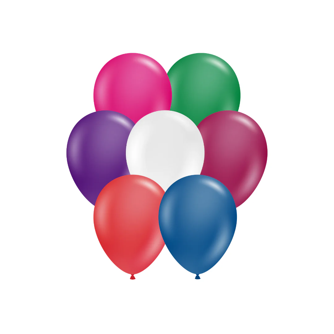 17" Crystal/Jewel Assorted Tuftex Latex Balloons (50 Per Bag) - Image 3