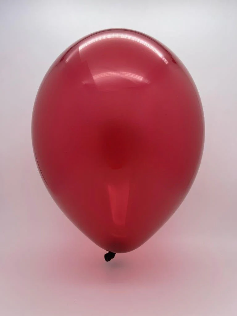 17" Crystal/Jewel Burgundy Tuftex Latex Balloons (50 Per Bag) - Image 2