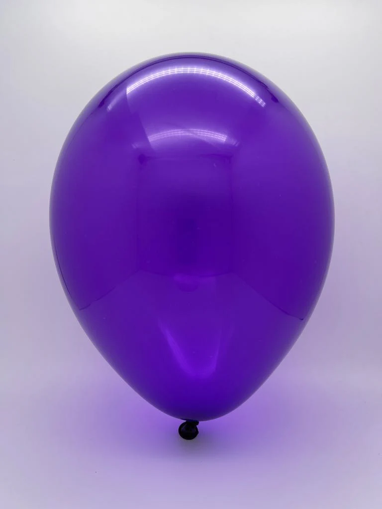 17" Crystal/Jewel Purple Tuftex Latex Balloons (50 Per Bag) - Image 2
