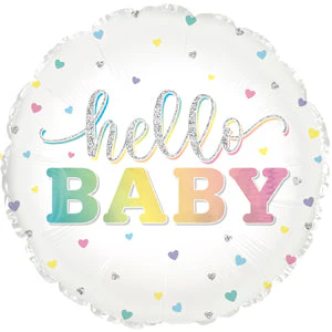 17" Hello Baby Foil Balloon