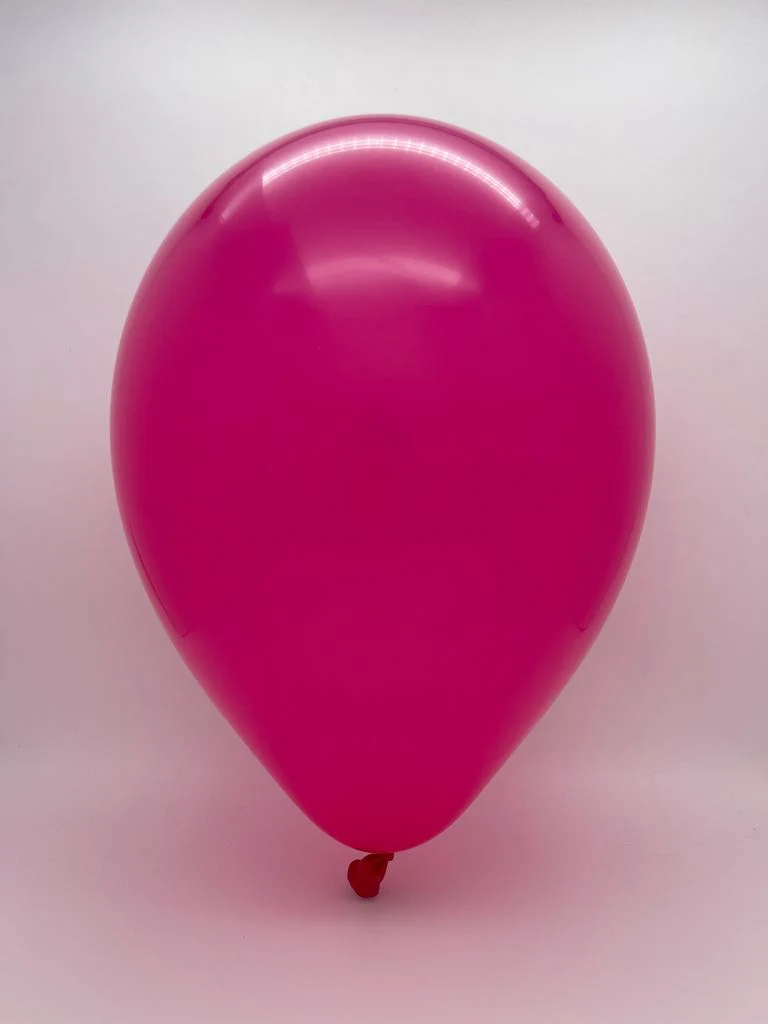 17" Hot Pink Tuftex Latex Balloons Designer Balloons (50 Per Bag) - Image 2