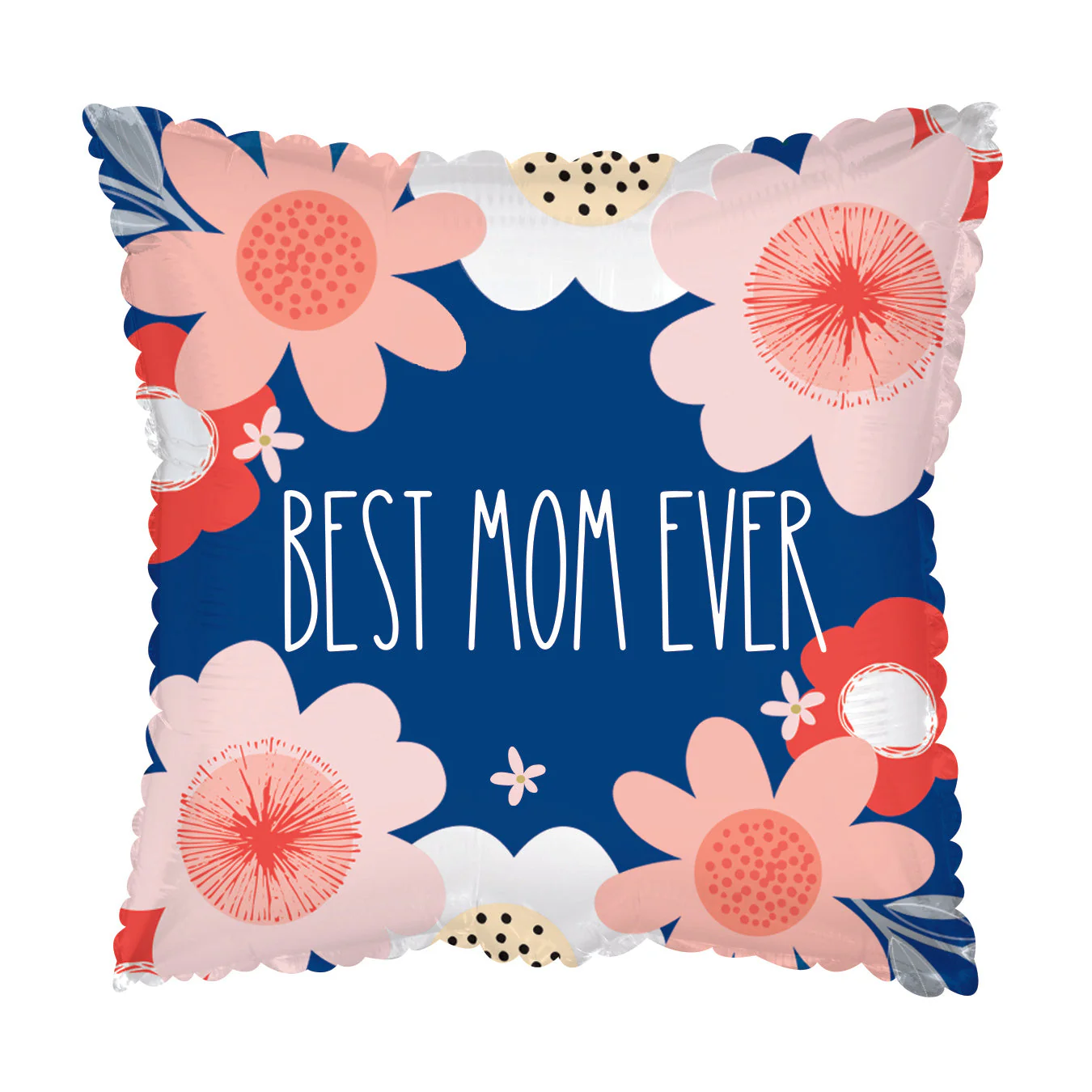 17" Best Mom Ever Blue Foil Balloon