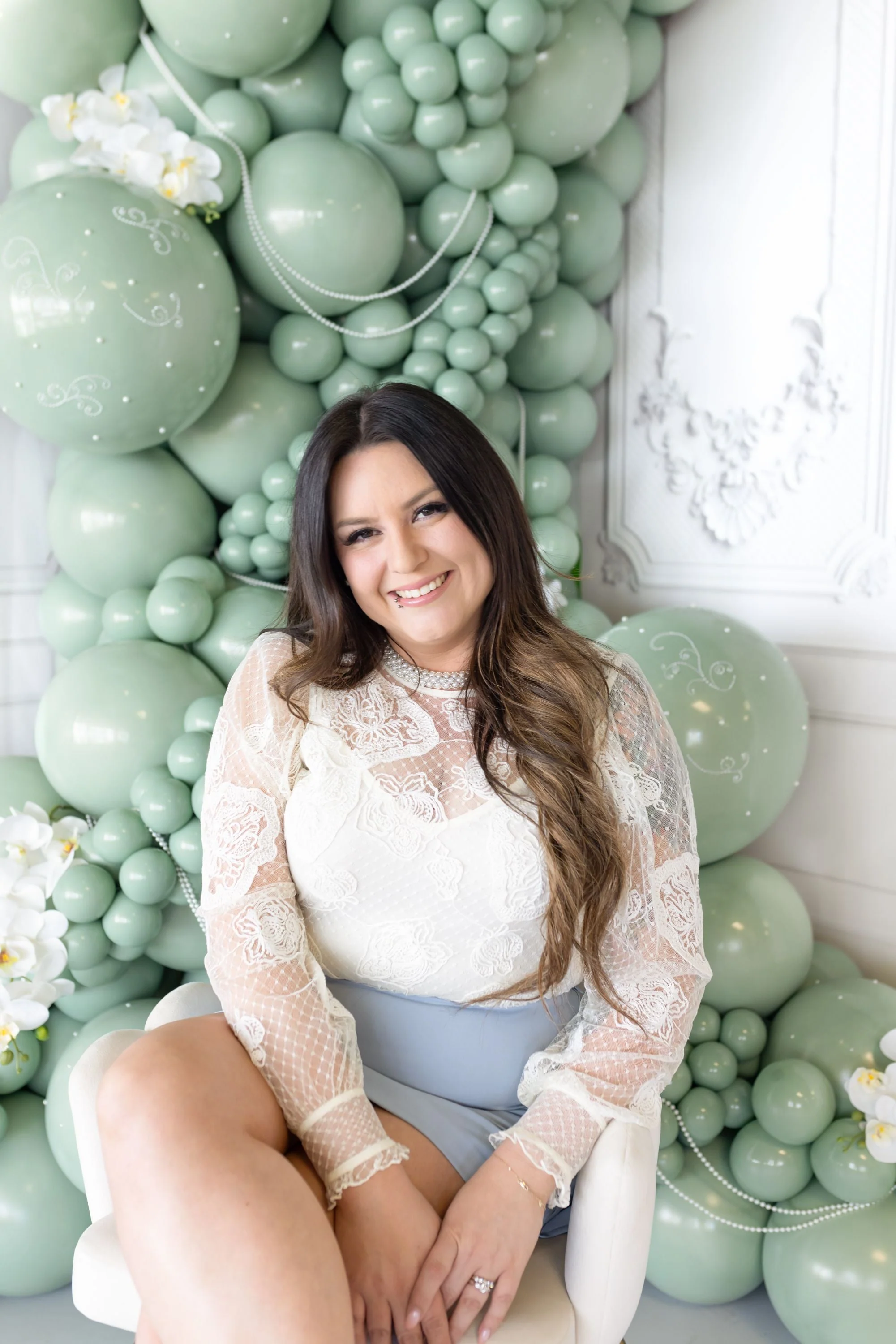 17" Meadow Pearl Eucalyptus Tuftex Latex Balloons Designer Balloons (25 Per Bag) - Image 8