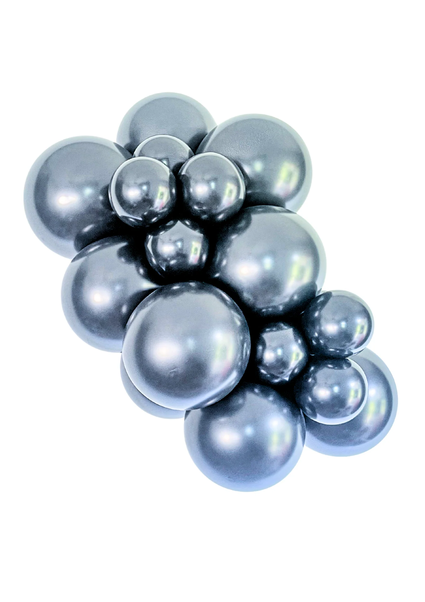 17" Shadow Chrome Like Tuftex Effects Latex Balloons (25 Per Bag) - Image 2