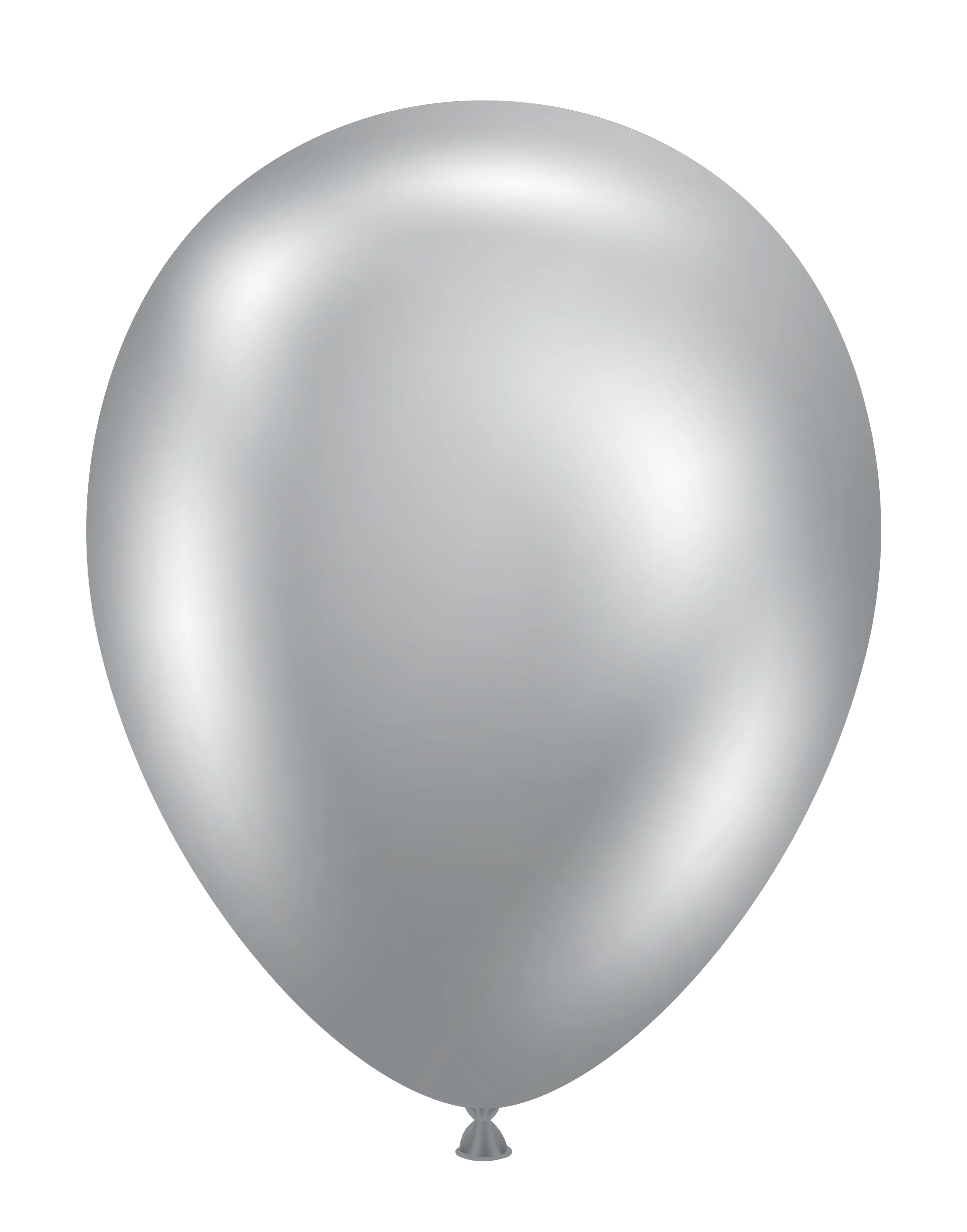17" Silvery Chrome Like Tuftex Effects Latex Balloons (25 Per Bag) - Image 3