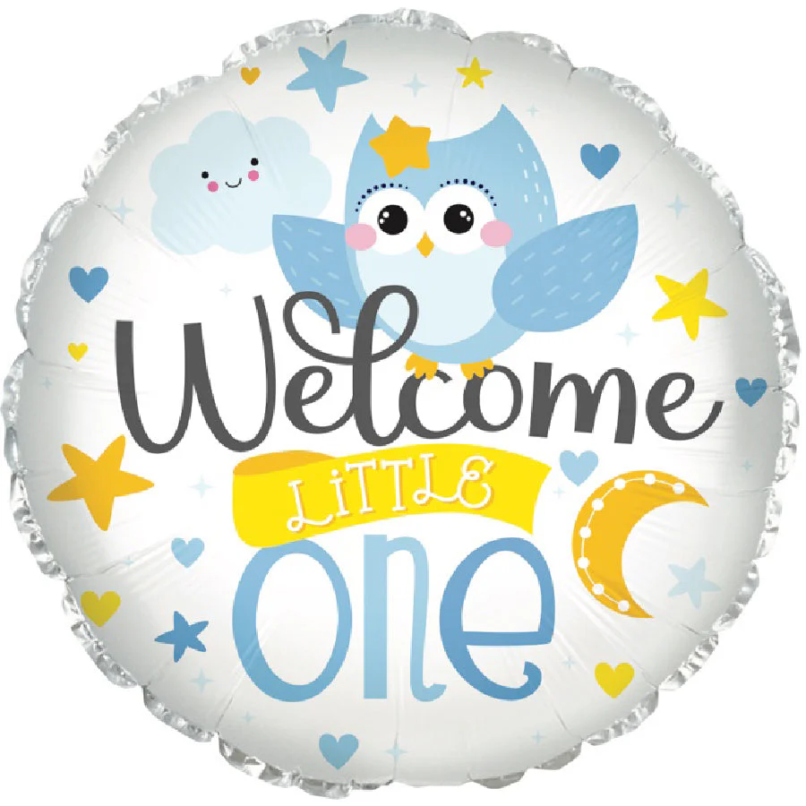 17" Welcome Little Boy Foil Balloon
