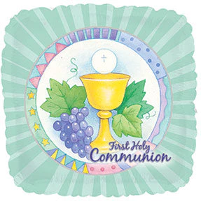 17"First Holy Communion Q-Bloon Balloon Packaged