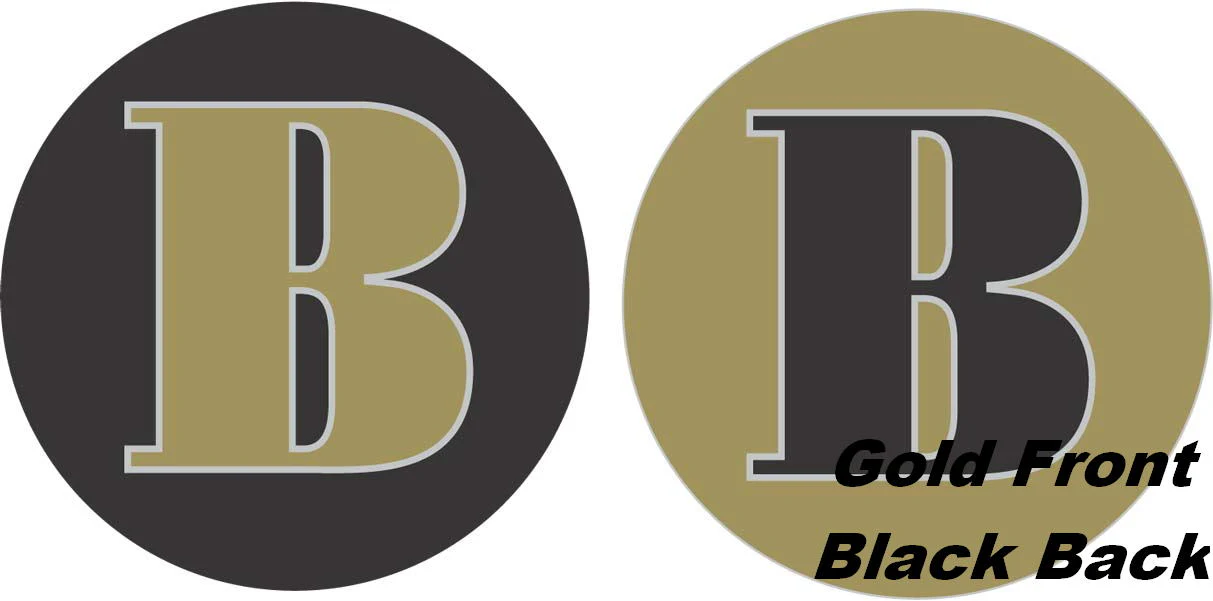 18" Classic Letter Balloon Letter "B" Gold/Black
