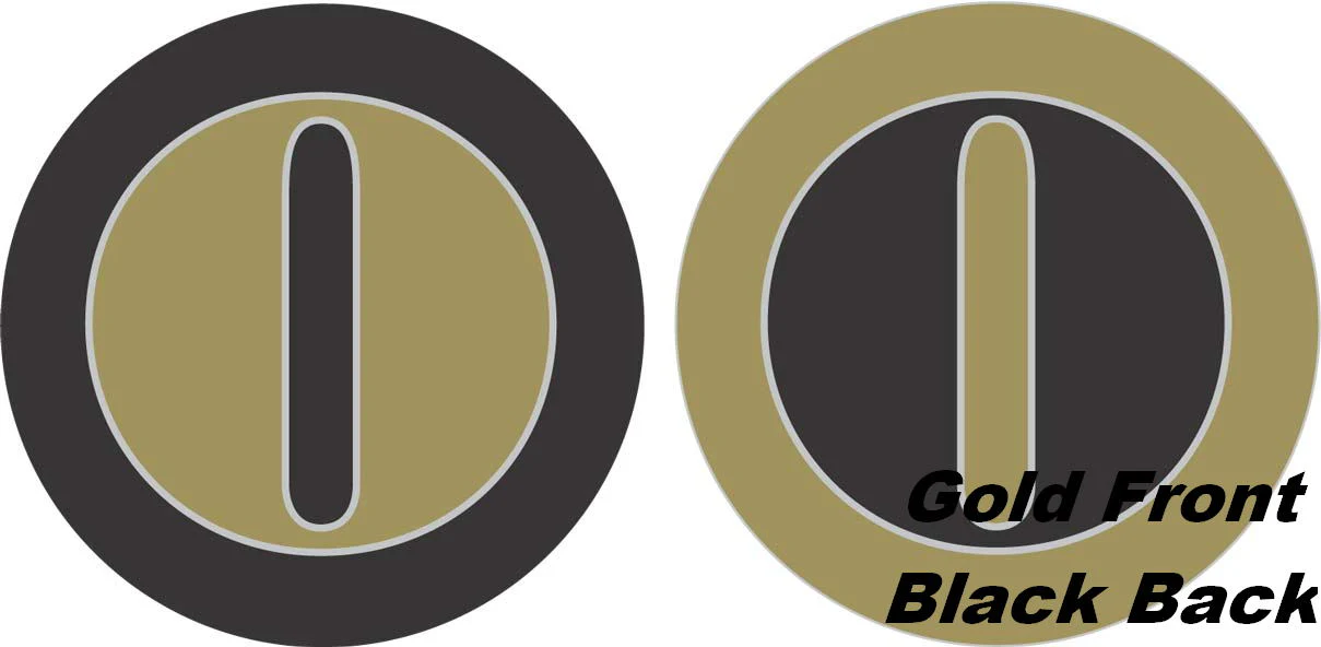 18" Classic Letter Balloon Letter "O" Gold/Black