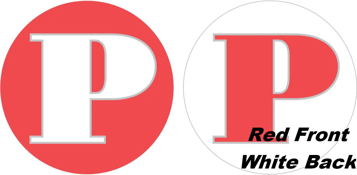 18" Classic Letter Balloon Letter "P" Red/White