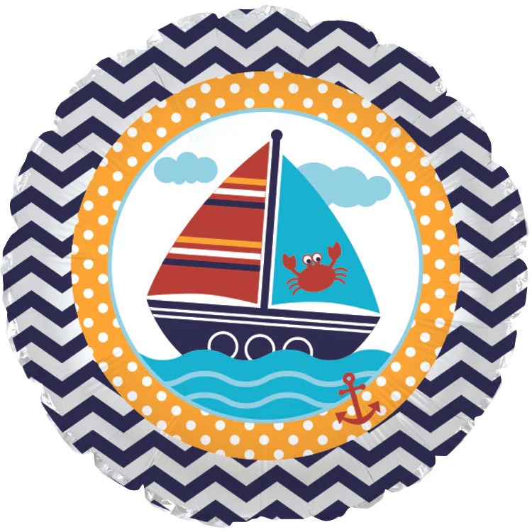 18" Ahoy Matey Foil Balloon