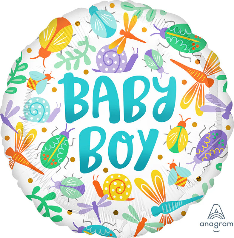 18" Baby Boy Watercolor Foil Balloon