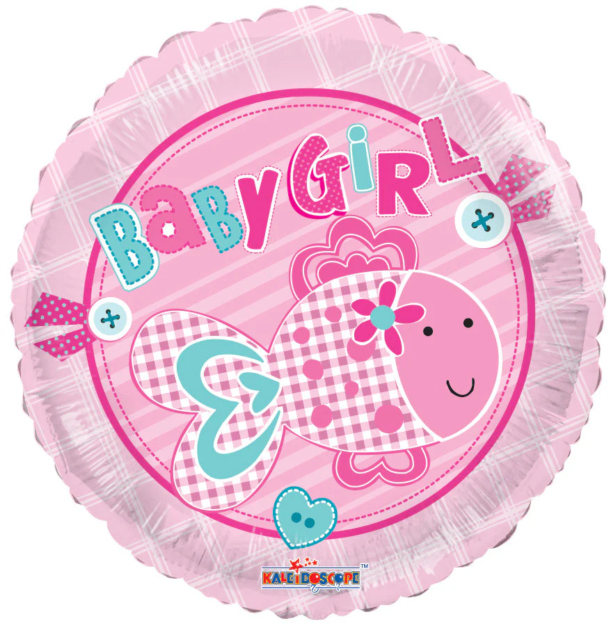 18" Baby Girl Little Fish Balloon