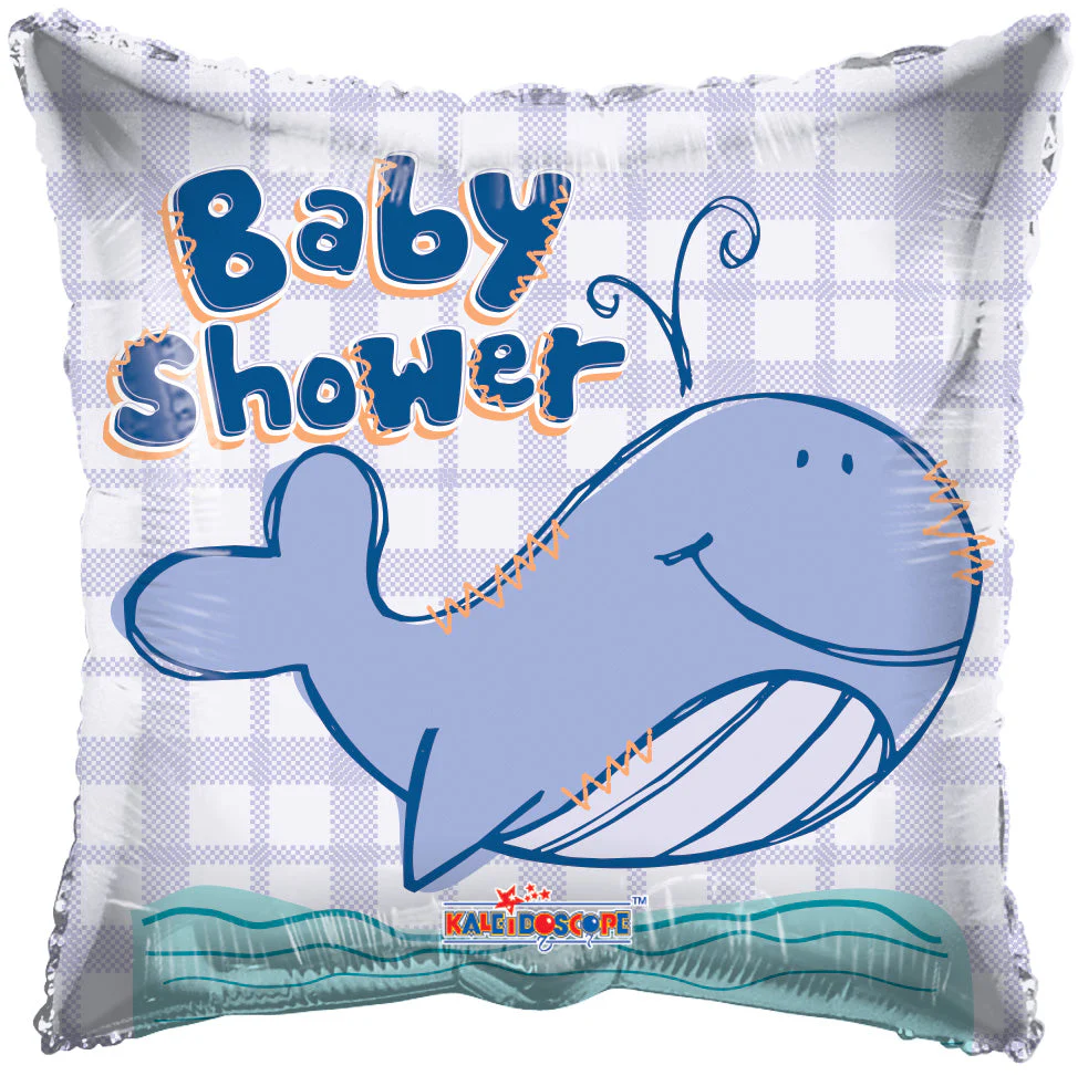 18" Baby Shower Whale Balloon