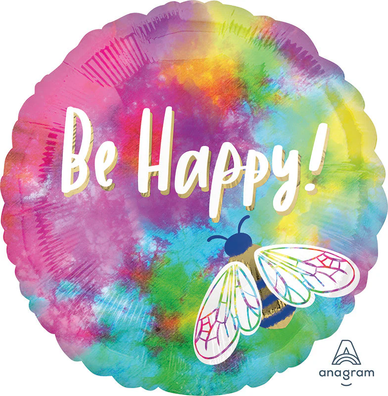 18" Be Happy Foil Balloon