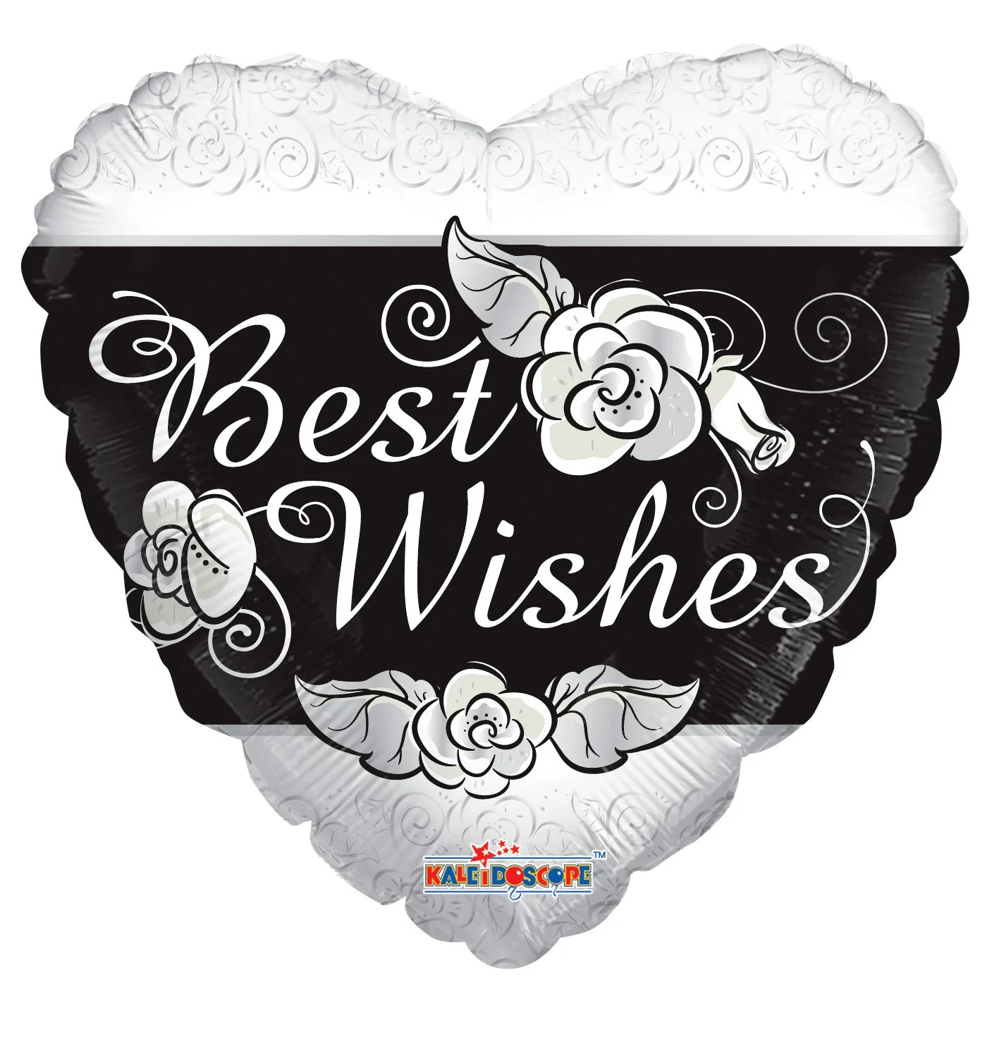 18" Best Wishes Heart Balloon