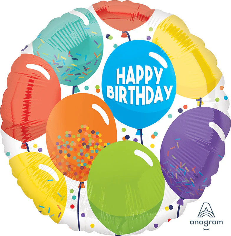 18" Birthday Celebration Foil Balloon