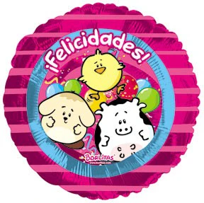 18" Borlitas Felicidades Balloon (Spanish)