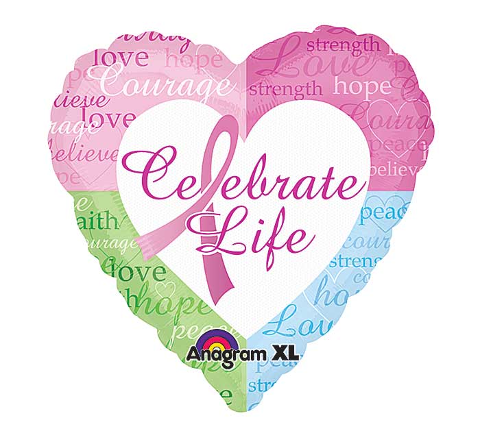 18" Celebrate Life Balloon Packaged