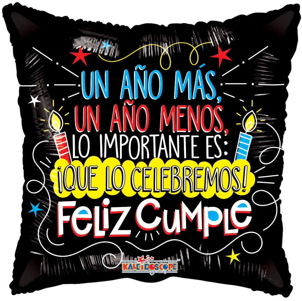 18" Celebremos Un Año Mas Gellibean (Spanish) Balloon