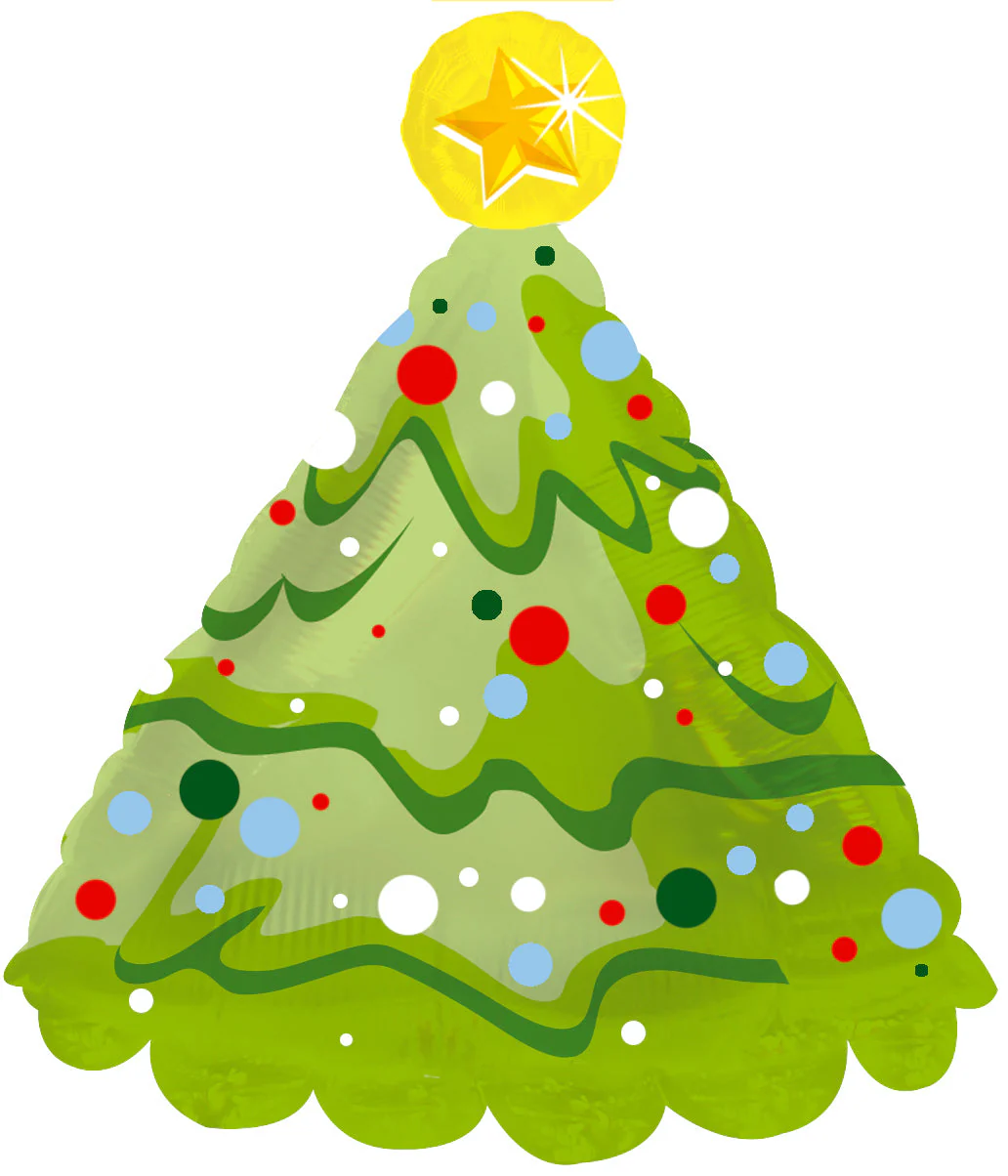 27" Christmas Tree Shape-A-Loon Balloon