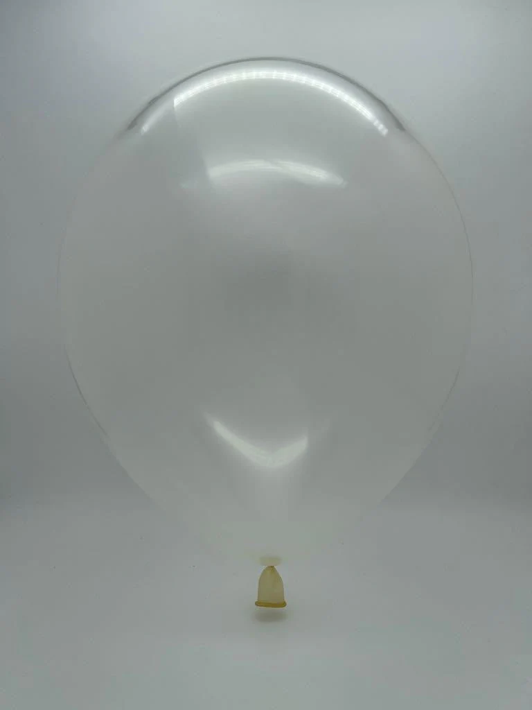 18" Clear Transparent Decomex Latex Balloons (Pack of 25) - Image 2
