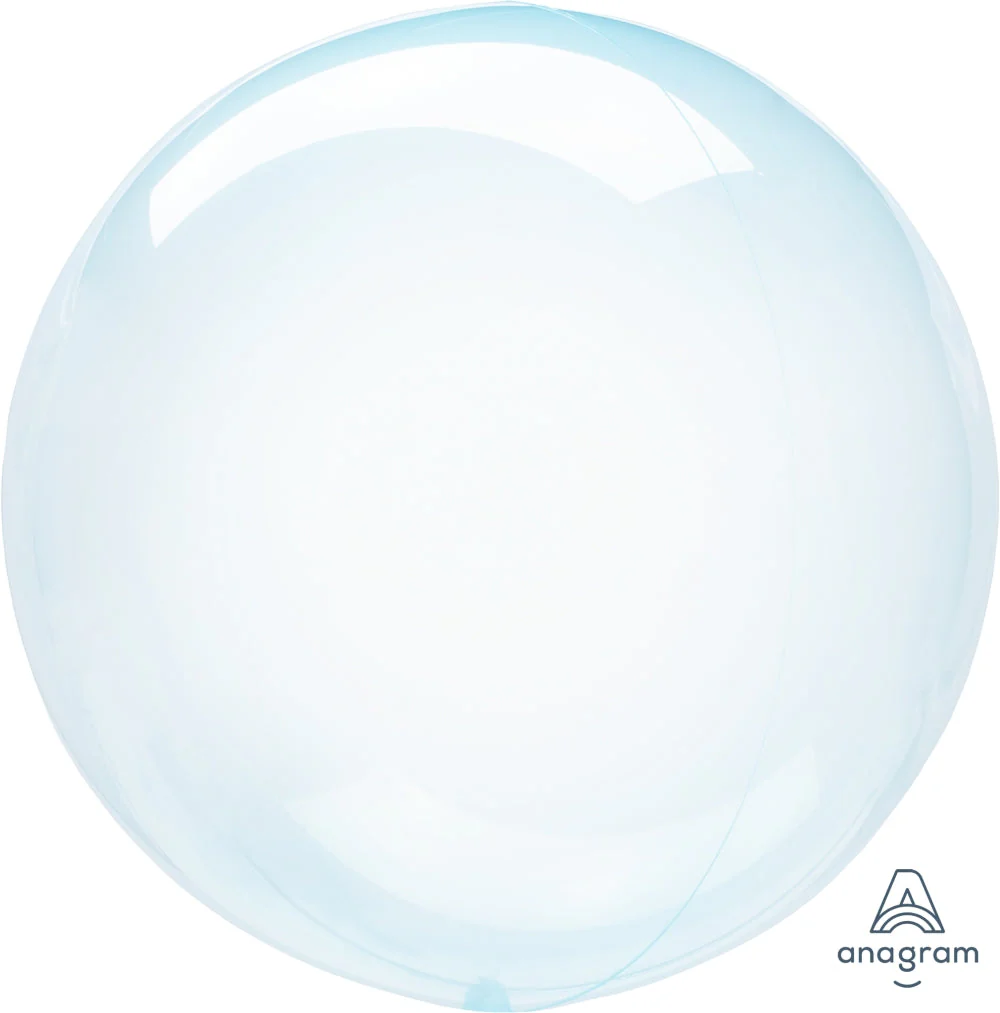 18" Crystal Clearz Blue Balloon