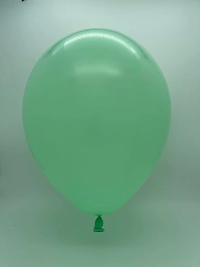 18" Deco Matte Mint Green Decomex Latex Balloons (25 Per Bag) - Image 2