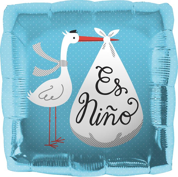 18" Es Nino Stork Balloon (Spanish)