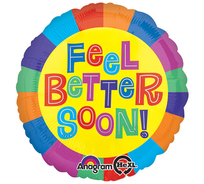 18" Feel Better Soon! Balloon Packaged