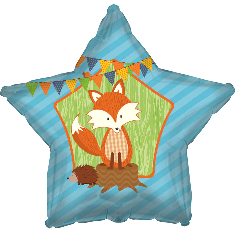 18" Forest Fox Foil Balloon