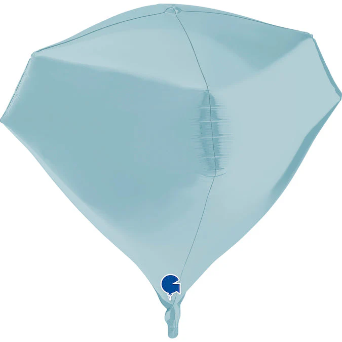 18" Gem Pastel Blue 4D Foil Balloon