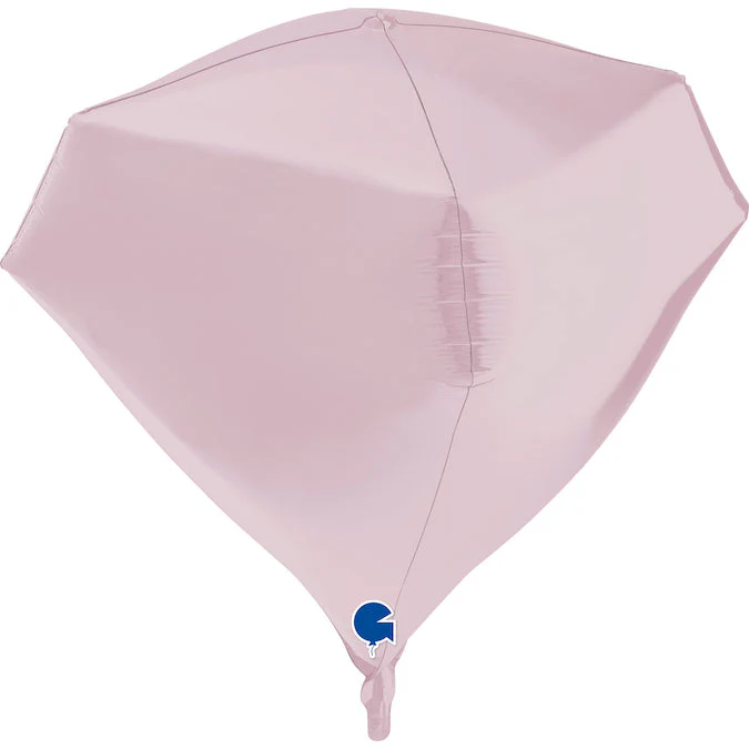 18" Gem Pastel Pink 4D Foil Balloon