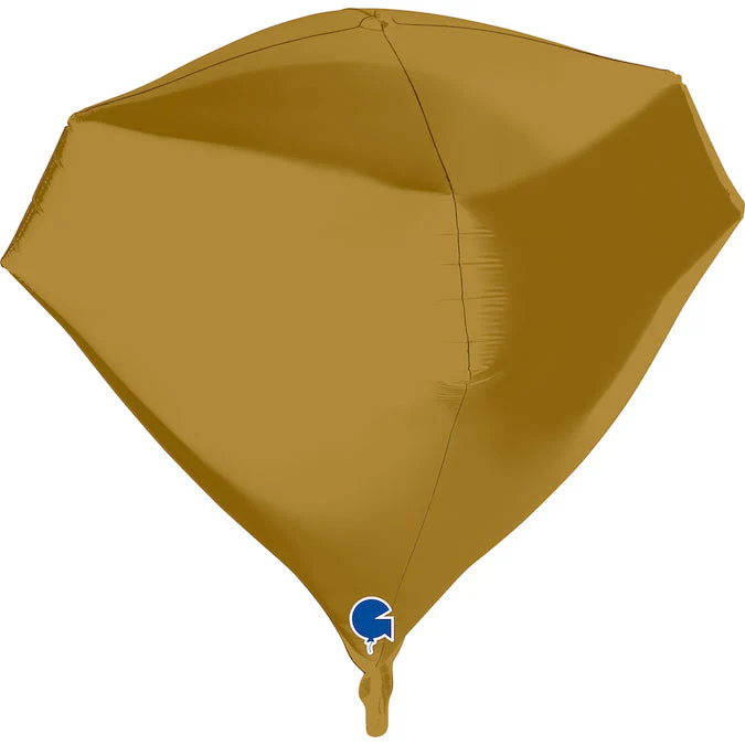 18" Gem Satin Gold 4D Foil Balloon