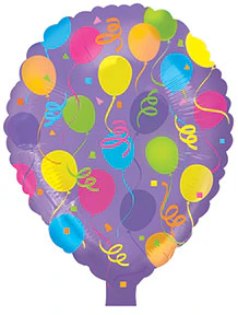 18" Generic Latex Shape Foil Foil Balloon