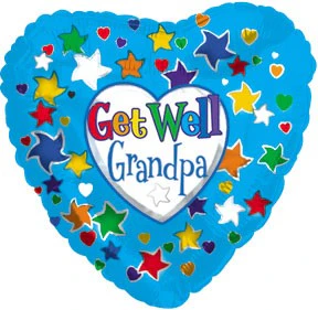 18" Get Well Grandpa Balloon