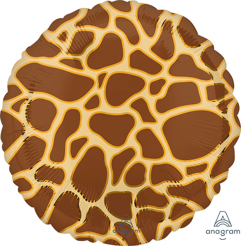 18" Giraffe Print Animalz Foil Balloon