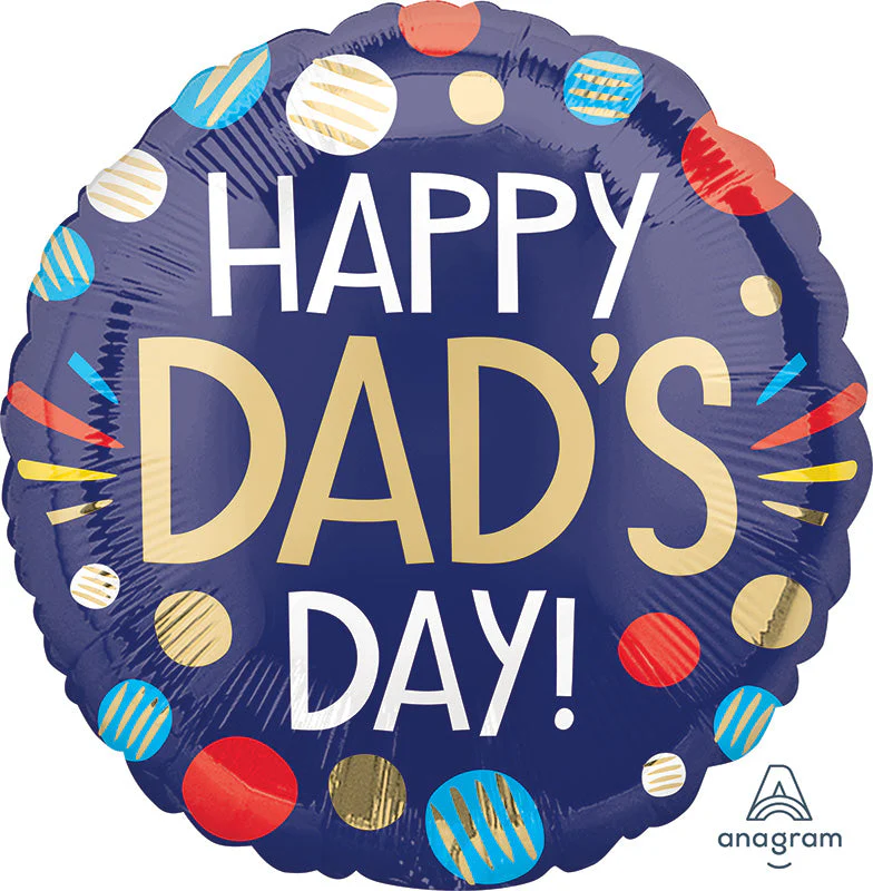 18" Happy Dad's Day Foil Balloon