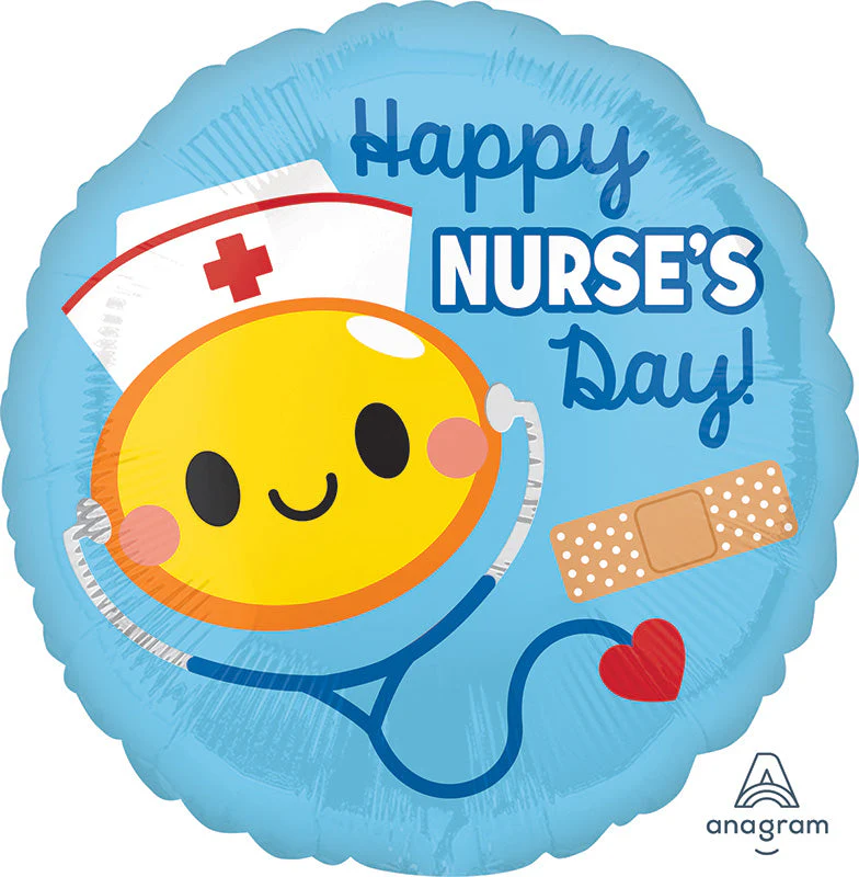 18" Happy Nurse's Day Foil Balloon