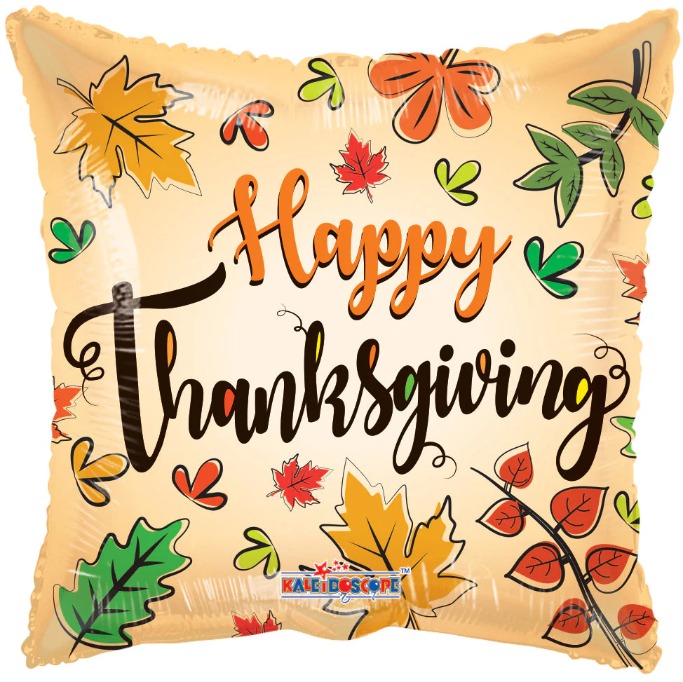 18" Happy Thanksgiving Foil Balloon