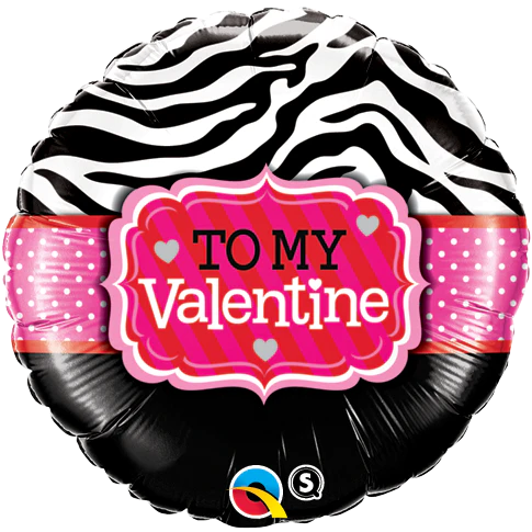 18" Happy Valentine's Day Dazzling Hearts Balloon