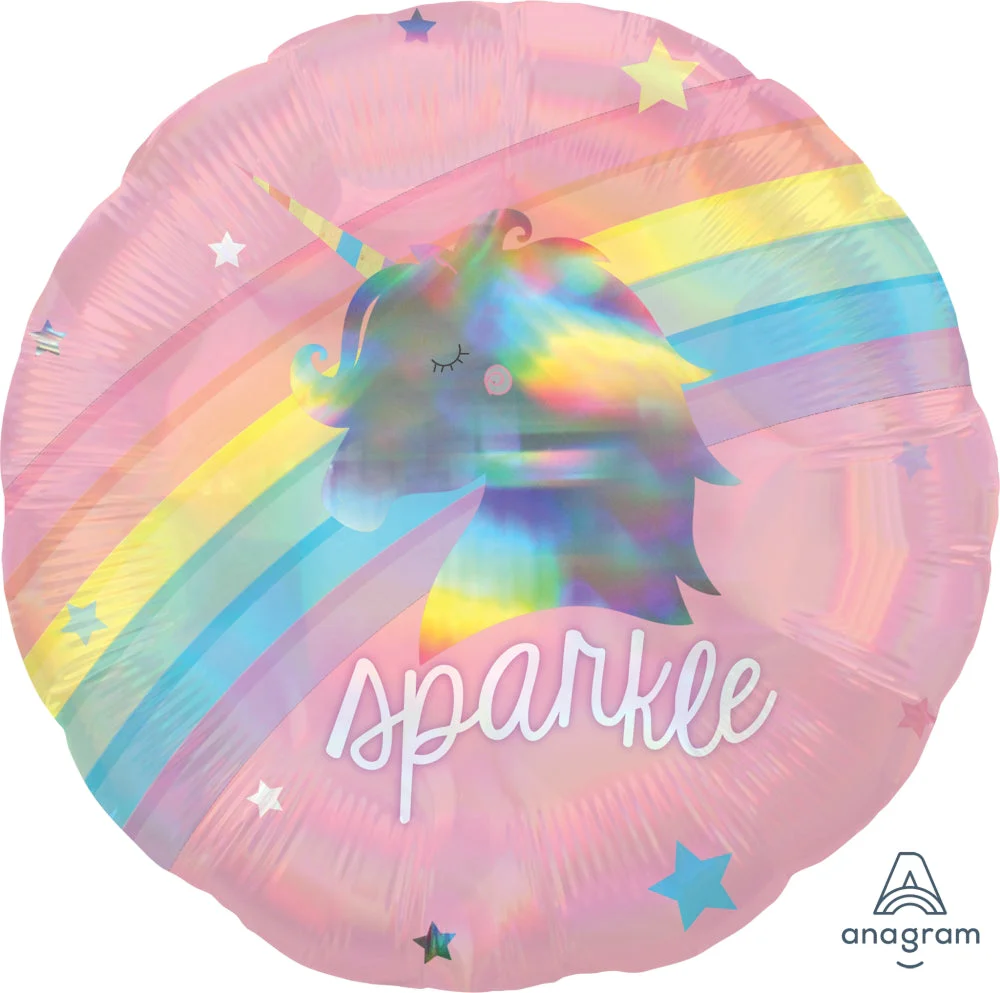 18" Holographic Magical Rainbow Foil Balloon