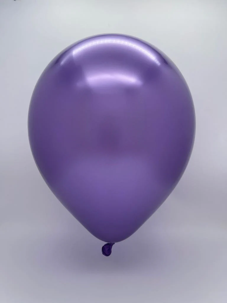 18" Kalisan Latex Balloons Mirror Violet (25 Per Bag) - Image 2