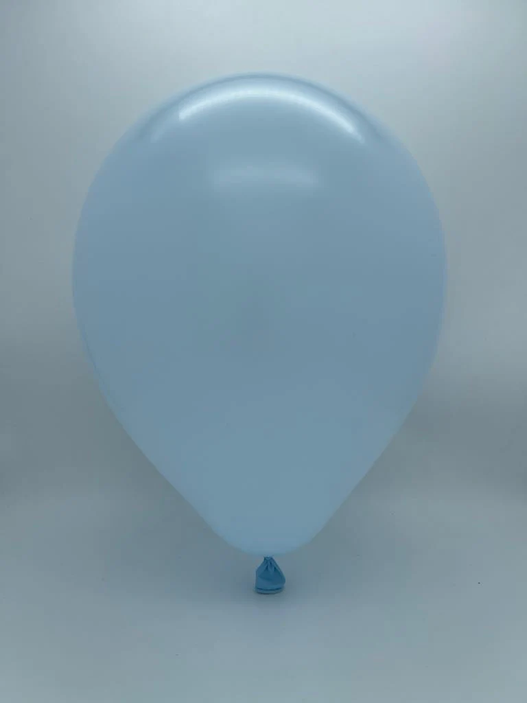 18" Kalisan Latex Balloons Pastel Matte Macaron Baby Blue (25 Per Bag) - Image 2