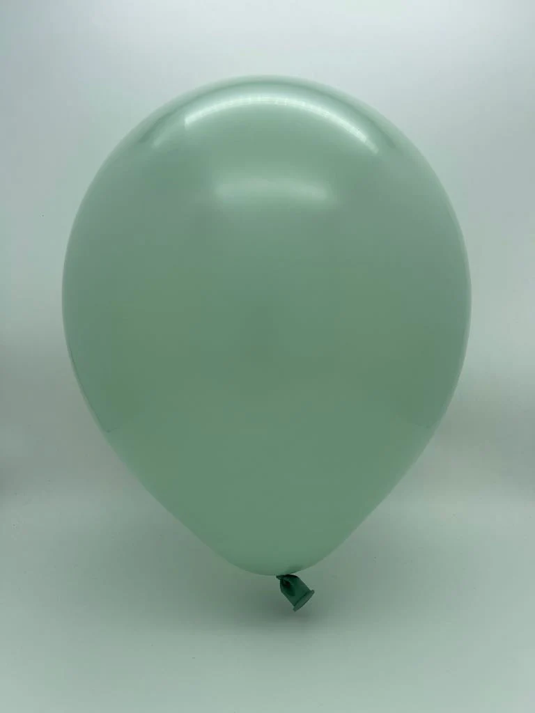 18" Kalisan Latex Balloons Retro Winter Green (25 Per Bag) - Image 2